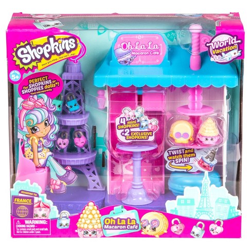 Shopkins Saison 8 World Vacation - Coffret de jeu Oh La La Macaron Cafe