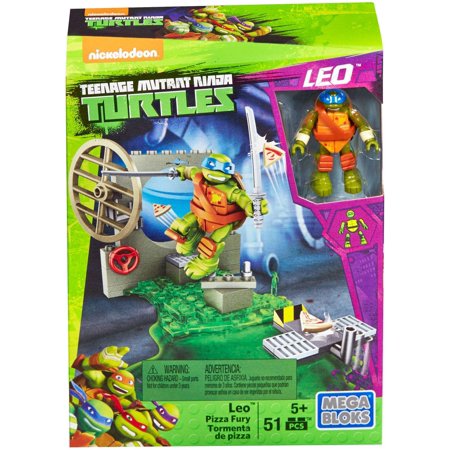 Coffret de jeu Mega Bloks Teenage Mutant Ninja Turtles Leo Pizza Fury