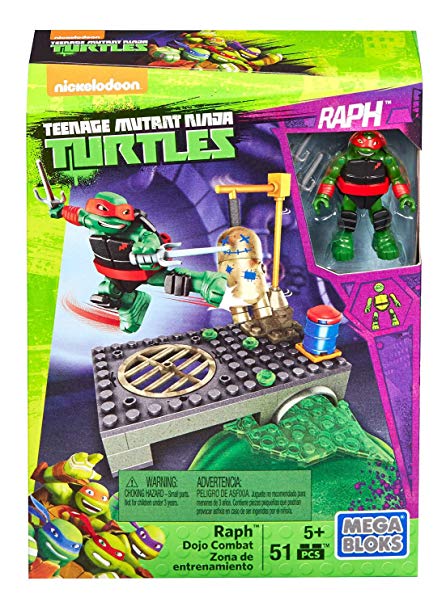 Coffret de jeu de combat Dojo Raph Tortues Ninja de Mega Bloks