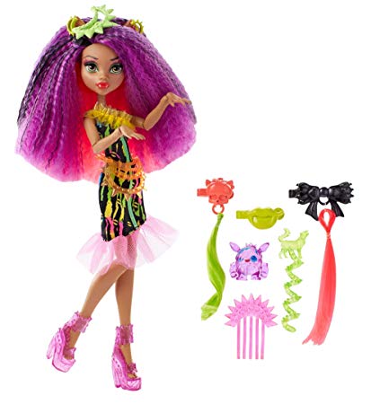 Poupée Clawdeen Wolf Monster High aux cheveux monstrueux et électrifiés