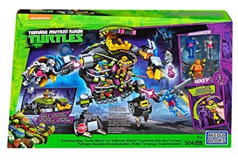 Tortue robot transformable Tortue Ninja de Mega Bloks
