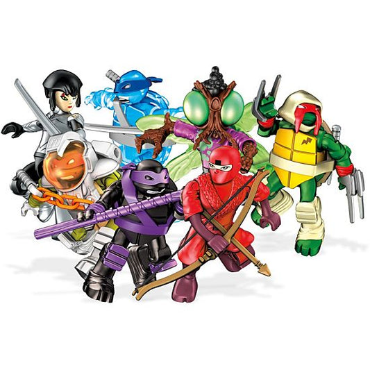 Figurines miniatures articulées Tortues Ninja Teenage Mutant Ninja de Mega Construx, Ninja rouge