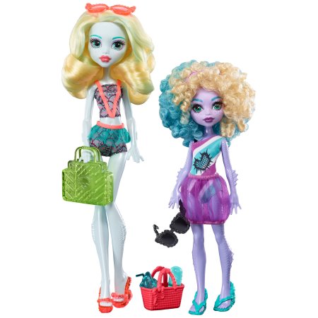 Lot de 2 poupées Monster High Monster Family